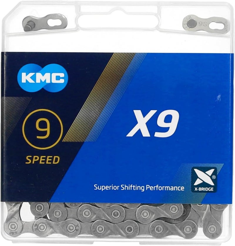 KMC سلسلة X9SL Ti-N 9 سرعات 9-فاخ، 114 حلقة، سلسلة رولر - Image 1